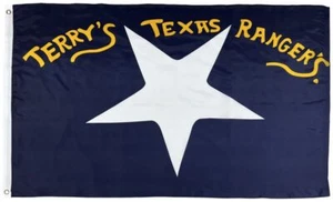 Bandera 3x5 de los Terry's Texas Rangers - impresa - Imagen 1 de 1