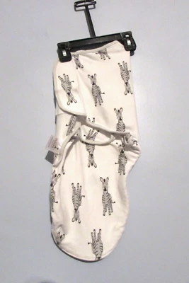 Saco de envoltura con estampado de jirafa para bebés niños o niñas blanco y gris ¡¡EXCELENTE ESTADO USADO!!! Foto 1 de 2