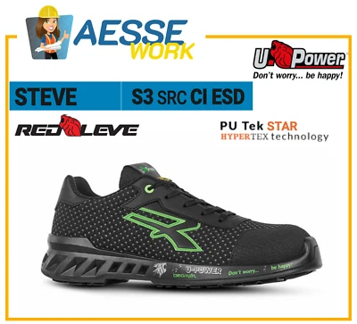 U Power Scarpe Antinfortunische Da Lavoro Upower STEVE s ESD S3S CI FO SR