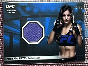 Miesha Tate FMR-MT 2018-19 Topps UFC Knockout Fight Mat Blue Relic POP /99 SSP - Picture 1 of 7
