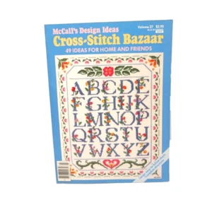 Cross Stitch Bazaar Paperback 1987 49 Ideas McCall's Needlepoint - Picture 1 of 5