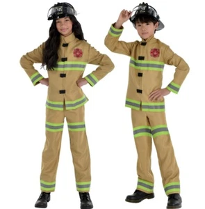 Firefighters Uniform Costume Childs Boys Girls XL (16-18) Halloween - Picture 1 of 2