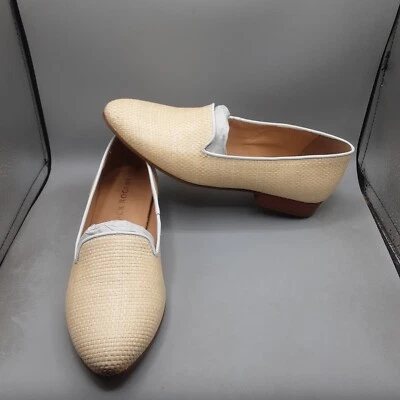 Женские мокасины Jack Rogers Ginny 8 М бежевые натуральный ротанг без шнуровки  - Изображение 1 из 4