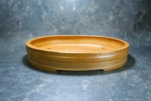 Genuine Japanese Bonsai pot "Kinka"(old Yamaaki) with patina, from Tokoname. - Picture 1 of 14