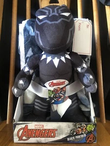 Marvel Avengers Black Panther Character Pillow and Throw Set Soft 40 x 50 inches - Picture 1 of 2