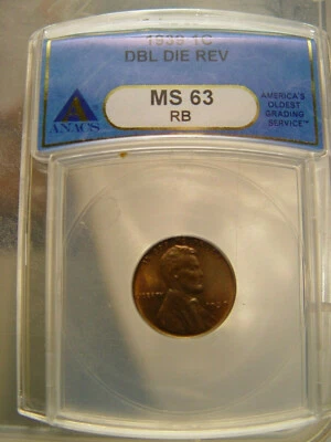 1939 1C Double Die Rev (MS-63) - Lot Book End - Image 1 of 4