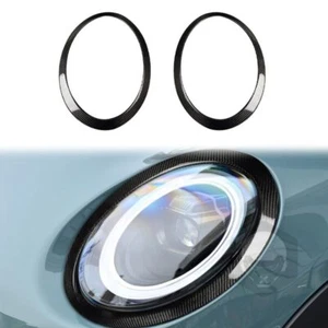 Anillo de cubierta de marco de fibra de carbono real para Mini Cooper S F55 F56 F57 - Imagen 1 de 6
