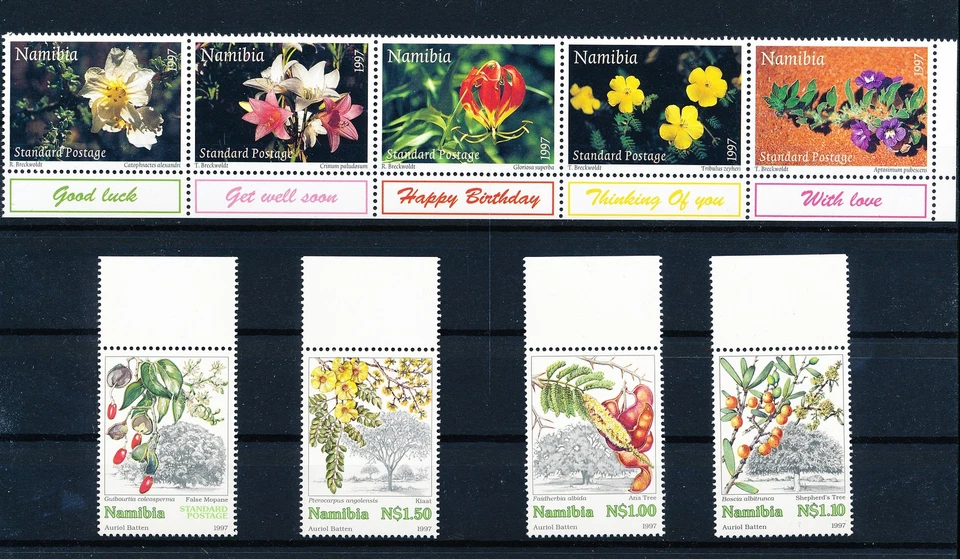 LS64372 Namibia plants flora nature flowers fine lot MNH - Image 1 of 1