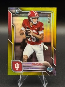 2025 Bowman U Chrome FERNANDO MENDOZA 1st True Yellow Refractor /350 🔥 Indiana - Bild 1 von 2