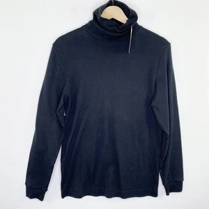 Woolrich Womens Black Turtleneck Shirt NWT Size XS Minimal Cotton Warm Winter - Picture 1 of 7