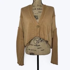 Free People We The Free Tera Strickjacke Gr. S Terrakotta Cropped Boho erdig - Bild 1 von 19