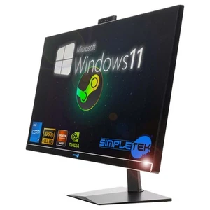 Aio Tout en Un 27 " I7 10th Win11 8gb 240gb Ordinateur Personnel Fixe Poste - Photo 1/11