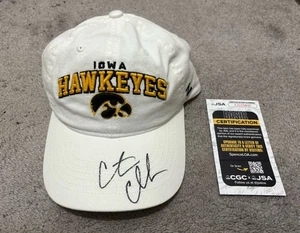 CAITLYN CLARK SIGNED IOWA HAWKEYES LOGO NEW ADJUSTABLE HAT JSA COA - Picture 1 of 4