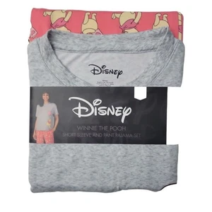 Winnie the Pooh Women's Short Sleeve and Pant Pajama Set Size Medium - Picture 1 of 7