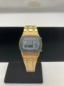 Citizen Quartz Crystron LC Watch- Japan- works - Picture 1 of 7