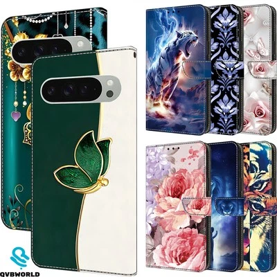 For Google Pixel 9 8 8a 7 7a 6 6a 5 4 Painting Flip Wallet Case Phone Case Cover - Image 1 of 4