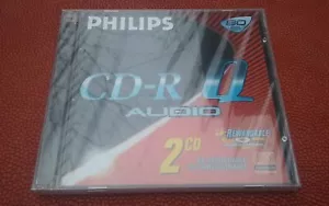 2 X PHILIPS CD-R Q AUDIO Digital 80 min Blank CD-R Audio NEUF NEW NEU NUOVO - Photo 1/4