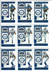 2019 Contenders Football Indianapolis Colts Team Set (3) Base Cards ( X3 ) - Picture 1 of 1