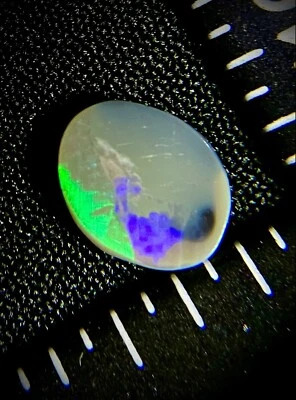 0.65 TCW Australian Black Opal, Lightning Ridge Bright Broad Flashes - Image 1 of 4