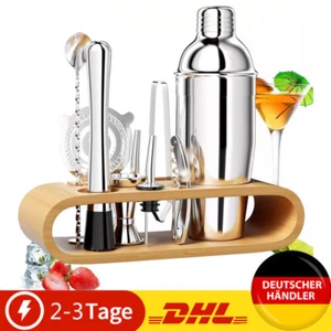 Cocktail Shaker Set Edelstahl 750ML 12 Teiliges Edelstahl Barkeeper Kit Geschenk - Bild 1 von 15