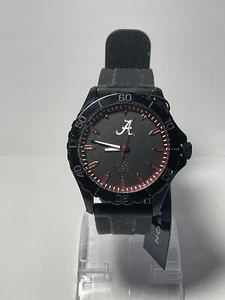 Reloj Alabama Crimson Tide NCAA Silicona Negro por Jack Mason NUEVO - Imagen 1 de 8