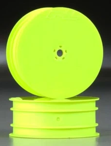 Pro-Line 273402 Front Velocity 2.2" Hex Wheels/2 Yellow: TLR 1/10 Losi 22 Buggy - Picture 1 of 3