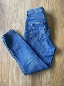 Gap Curvy True Skinny Damen Blau Used Skinny Jeans Medium Wash 00/24P - Bild 1 von 12