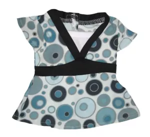 Túnica acuática con estampado circular se adapta a muñecas chicas americanas de 18 - Imagen 1 de 1