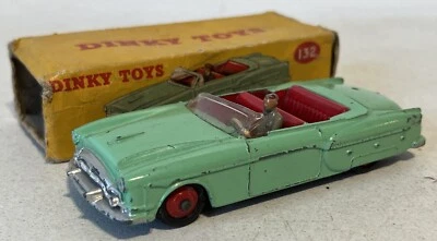 Coche Convertible Dinky 132 Packard De Colección Verde Pálido con Figura Original En Caja Foto 1 de 4