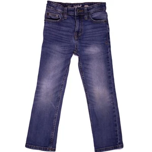 Cat & Jack Jeans Kids Size 5 Straight Adjustable Waist Stretch Denim-(20.5 x 18) - Picture 1 of 14
