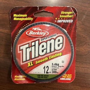 Berkley Trilene XL Mono Filler Spool 12lb 300yd Low-Vis Green XLFS12-22 - Picture 1 of 3