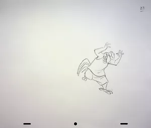 Lápiz de diseño dibujado a mano Space Jam un nuevo arte de producción heredado por LEN SIMON #NN - Imagen 1 de 2