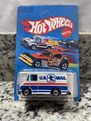 1982 Hot Wheels Letter Getter White Plastic Base BW Blackwall HK Unpunched - Image 1 of 4