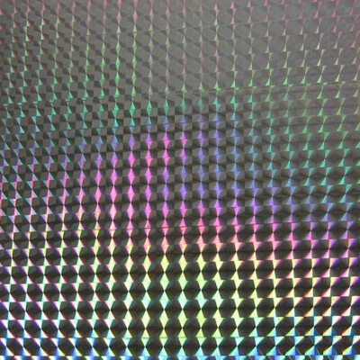 12" X 10ft - Silver 1/4" Mosaic LVG InterCal Specialty Craft & Hobby Vinyl - Image 1 of 2