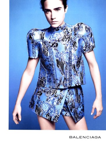 2008 Balenciaga David Sims Jennifer Connelly moda 3 pagine rivista annuncio
