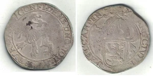 16(6)5 Netherlands Campen Scarce Silver "Lion Dollar" in Circulated Condition ~ - Picture 1 of 1
