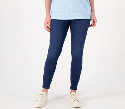 Denim & Co. Women's Jeans DK Rinse Sz 16 Easy Regular Pull-On Jeggings A386231 - Image 1 of 4