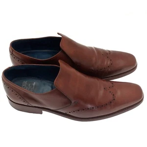 Men's Barker Bourne Rosewood Calf Leather Made in England Dress Shoes Size 8.5 - Picture 1 of 13