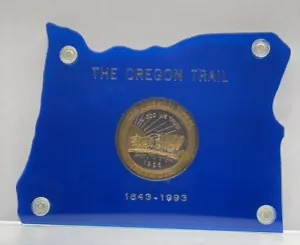 Moneda de medio dólar conmemorativa Oregon Trail 1843-1993 de una onza troy .999 bien - Imagen 1 de 6