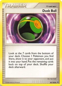 DUSK BALL 80/100 - NON-HOLO TRAINER - DP Stormfront - 2008 Pokémon KARTE - NM/M - Bild 1 von 2