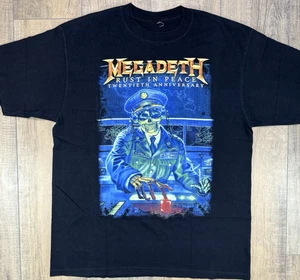 T-Shirt Megadeth 2010 Rust In Peace 20th Anniversary Tour Date Größe L Konzert - Bild 1 von 11