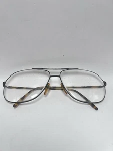Vintage Revue 905 Black Eyeglasses Frames Only Italy 62-14-140 Aviator - Picture 1 of 6