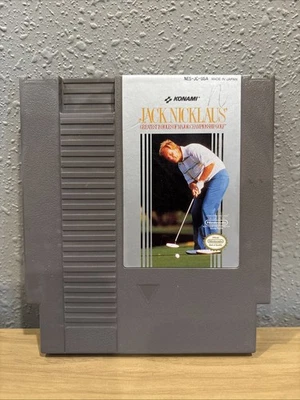 Jack Nicklaus Golf (Nintendo NES, 1989) Authentic - TESTED - Fast Free Shipping - Image 1 of 4