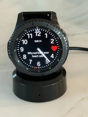 Samsung SM-R760 Gear S3 Frontier Smartwatch 46mm Bluetooth + Wi-Fi Black - Image 1 of 4
