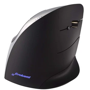 Evoluent Vertical Mouse C. Right handed USB Black/Chrome. Supports relaxed mouse - Picture 1 of 5