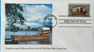 Expedition type Keelboat Replica 3854 Lewis and Clark State Park Onawa Iowa - Picture 1 of 1