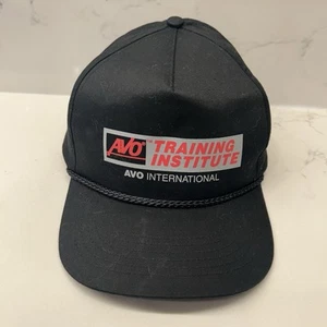AVO Training Institute AVO International Black Snapback Hat Rope Bill RCE ASI 80 - Picture 1 of 7
