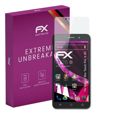 atFoliX Glass Protector for Alcatel One Touch Pixi 4 (6) 9H Hybrid-Glass - image 1 of 4