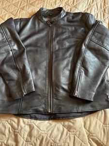 Milwaukee Leather Platinum Men's Heavy Leather Jacket Zip-Out Liner Black Sz 4X - Picture 1 of 19
