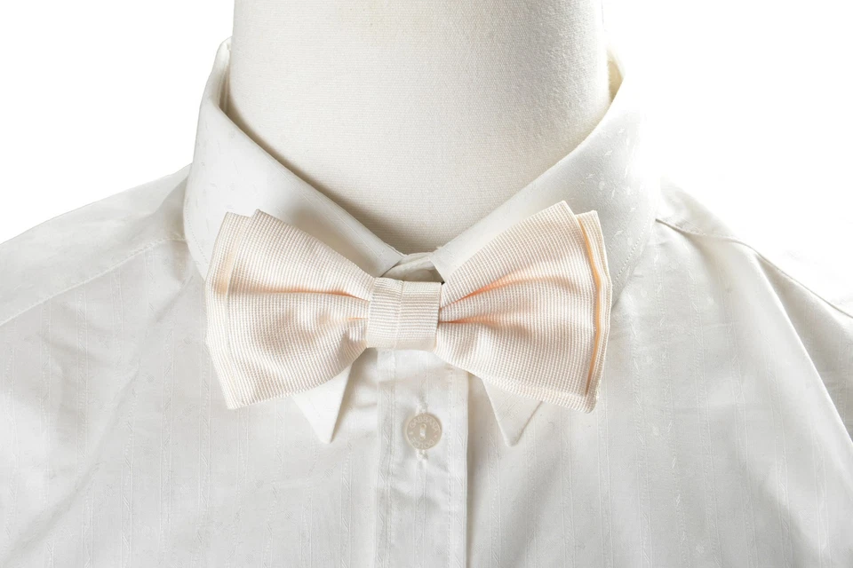 Hugo Boss Men's Ivory 100% Silk Bow Tie Foto 1 de 3